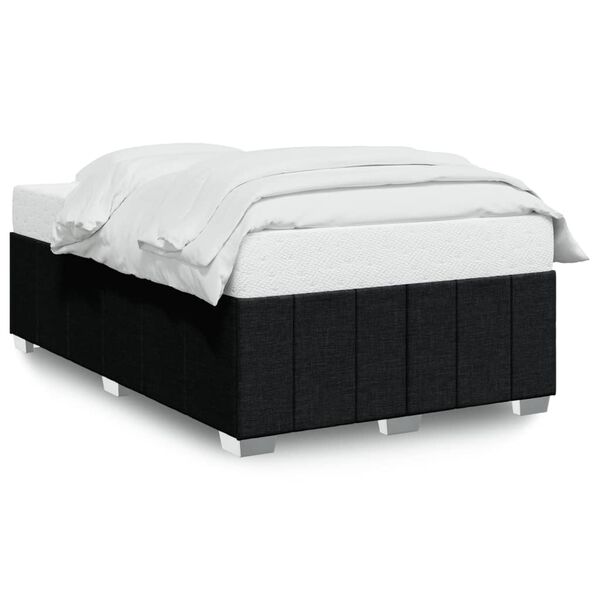 vidaXL Bettgestell ohne Matratze Schwarz 120x190 cm Stoff