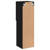 vidaXL TV-Schrank mit LED-Leuchten Schwarz 30,5x30x102 cm