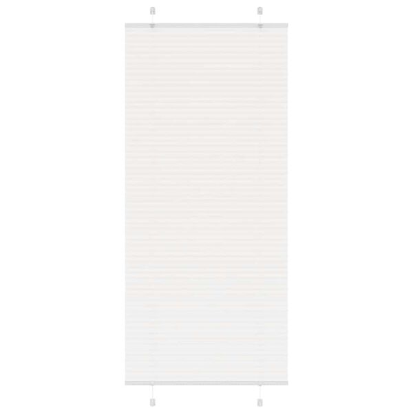 vidaXL Plissee Wei&szlig; 85x200 cm Stoffbreite 84,4 cm Polyester