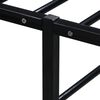 vidaXL Bettgestell Schwarz Metall 200x200 cm