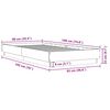 vidaXL Bettgestell Betongrau 90x190 cm Holzwerkstoff