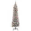 vidaXL K&uuml;nstlicher Weihnachtsbaum mit 300 LEDs mit St&auml;nder Wei&szlig; 210 cm