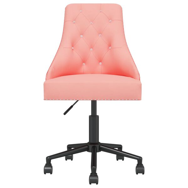 vidaXL Esszimmerstuhl Drehbar Rosa Samt