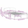 vidaXL Bettrahmen Wachsbraun 140 x 190 cm Massives Kiefernholz