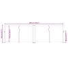 vidaXL Ausziehbare Seitenmarkise Rot 120 x 600 cm