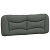 vidaXL Bettgestell ohne Matratze "Hvar" Dunkelgrau 140x190 cm Stoff