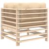 vidaXL Ecksofa mit Kissen Massivholz Kiefer