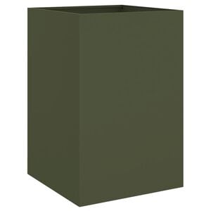 vidaXL Pflanzk&uuml;bel Olivgr&uuml;n 52x48x75 cm Stahl