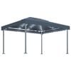vidaXL Pavillon mit LED-Lichterkette 400x300 cm Anthrazit Aluminium