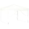 vidaXL Partyzelt Faltbar mit Seitenw&auml;nden Wei&szlig; 3x3 m