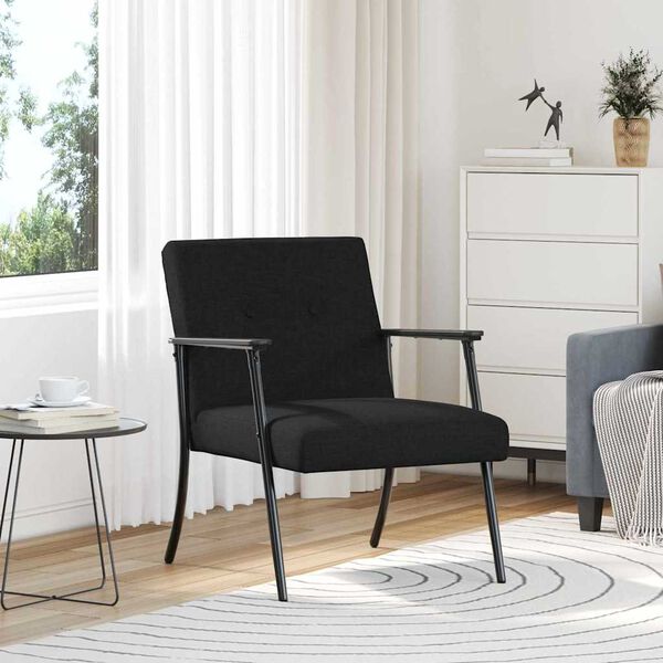 vidaXL Sessel Schwarz 59 x 75 x 78 cm Stoff