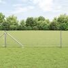 vidaXL Zaunpfosten Silber 50 x 0,8 m (19 x 19 mm Maschen) Stahl