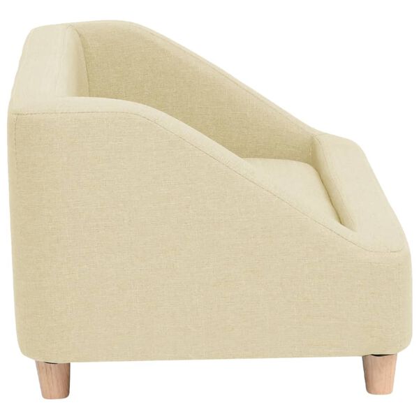 vidaXL Hundesofa Creme 85x50x39 cm Leinen