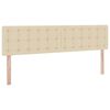 vidaXL Aufbewahrungsbett mit Matratze Creme 160 x 200 cm Holzwerkstoff