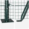 vidaXL Zaunpfosten Gr&uuml;n 25 x 1,5 m (25 x 25 mm Maschendraht) Stahl