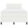 vidaXL Boxspringbett Creme und Wei&szlig; 203 x 120 x 88 cm Cordstoff