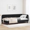 vidaXL Eckbettgestell mit Kopfteil Schwarz 90 x 190 cm Samt