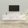 vidaXL 4-tlg. TV-Schrank-Set Wei&szlig; Holzwerkstoff