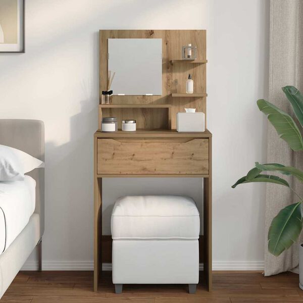 vidaXL Schlafzimmer-Frisiertische Artisan-Eiche 80 x 39,6 x 135 cm