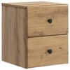 vidaXL Wandmontierter Nachttisch Artisan-Eiche 34,5 x 33 x 40 cm
