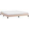 vidaXL Bettgestell Cappuccino-Braun 160x200 cm Kunstleder