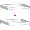 vidaXL Hochbeet Wei&szlig; 100x100x25 cm Stahl