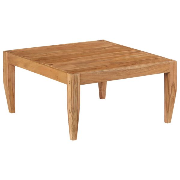 vidaXL Couchtisch Massivholz Akazie 80x80x41 cm Braun