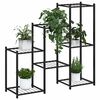 vidaXL Blumenst&auml;nder 83x25x80 cm Schwarz Eisen