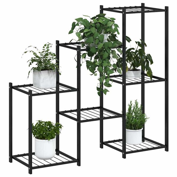 vidaXL Blumenst&auml;nder 83x25x80 cm Schwarz Eisen