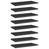 vidaXL B&uuml;cherregal-Bretter 8 Stk. Hochglanz-Schwarz 40x20x1,5 cm