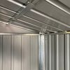 vidaXL Ger&auml;tehaus Hellbraun 191x470x198 cm Verzinkter Stahl
