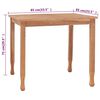 vidaXL 3-tlg. Garten-Essgruppe mit Auflagen Teak Massivholz