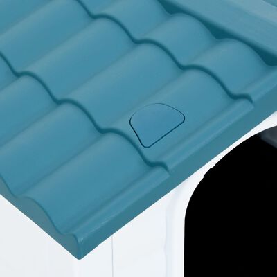vidaXL Hundehütte Blau 90,5x68x66 cm Polypropylen