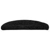 vidaXL Stufenmatten 30 Stk. 56x17x3 cm Schwarz Halbrund