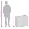 vidaXL Gartenschrank Schwarz 83x45x76 cm Poly Rattan