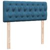 vidaXL Boxspringbett mit Matratze Blau 120x200 cm Samt