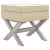 vidaXL Hocker mit Stauraum 45x45x49 cm Leinen