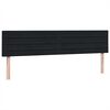 vidaXL Boxspringbett mit Matratzen Schwarz 180x220 cm Samt