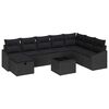vidaXL Sofa Set mit Kissen 8 pcs Poly-Rattan