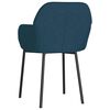 vidaXL Esszimmerst&uuml;hle 2 Stk. Blau Samt