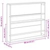 vidaXL Magazinregal mit Regal 2 pcs Ger&auml;ucherte Eiche 80 x 12 x 70 cm