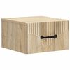 vidaXL Wandmontierter Nachttisch Sonoma-Eiche 34,5 x 33 x 20 cm