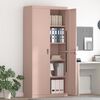 vidaXL Aufbewahrungsschrank 2 pcs Rosa 90 x 40 x 200 cm Stahl