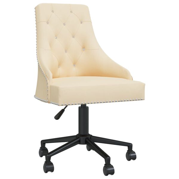 vidaXL Esszimmerst&uuml;hle 6 Stk. Drehbar Creme Samt