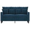 vidaXL 2-Sitzer-Sofa Blau 120 cm Samt