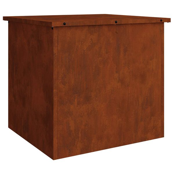 vidaXL Au&szlig;enlagerbox Rostig 55 x 50,5 x 50 cm Stahl