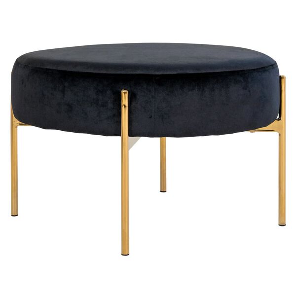 House Nordic Pouf Evie Schwarz