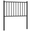vidaXL Ersatz-Kopfteil Metall Schwarz 75 cm