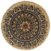 vidaXL Tischsets 4 Stk. Dunkelblau 38 cm Rund Jute