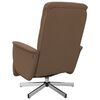 vidaXL Relaxsessel mit Fu&szlig;teil Braun Stoff